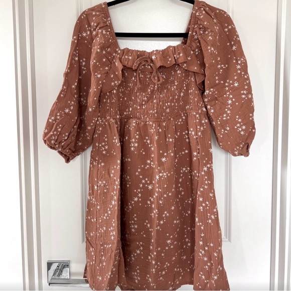Brown Rylee + Cru Thea Dress Size Small - Picture 3 of 3